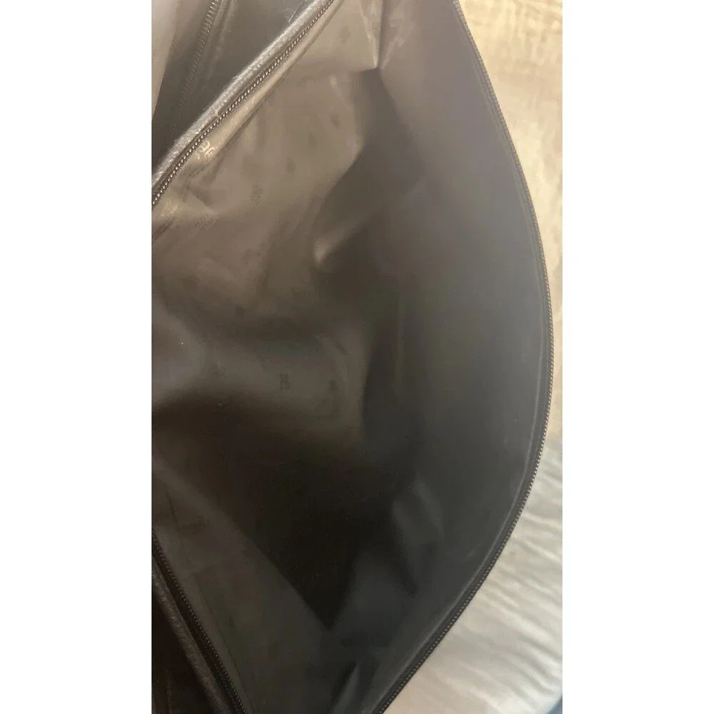 Vintage Bold Everywhere Piero Guide Leather Etage Bag Black 12x 19 Briefcase ‘88